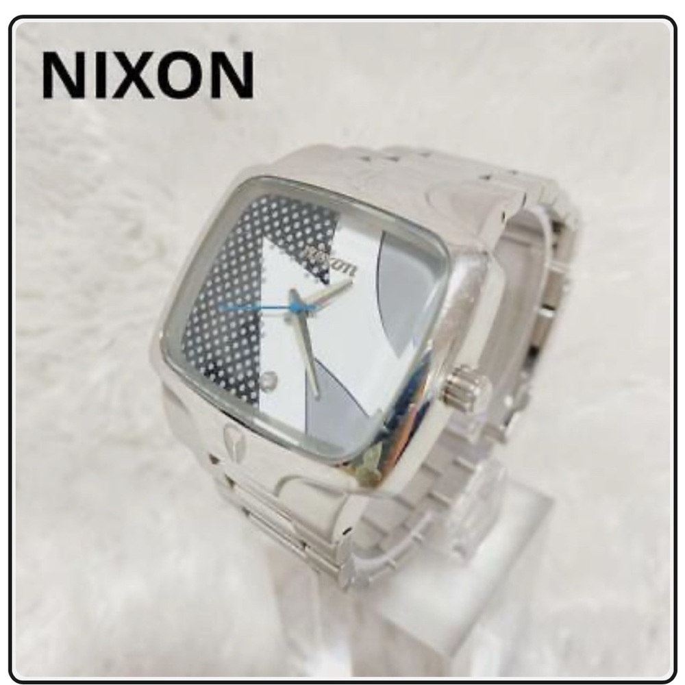 NIXON THE PLAYER Silver Quartz Analog Watch Unisex No Box